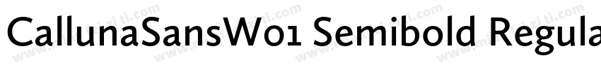 CallunaSansW01 Semibold Regular字体转换